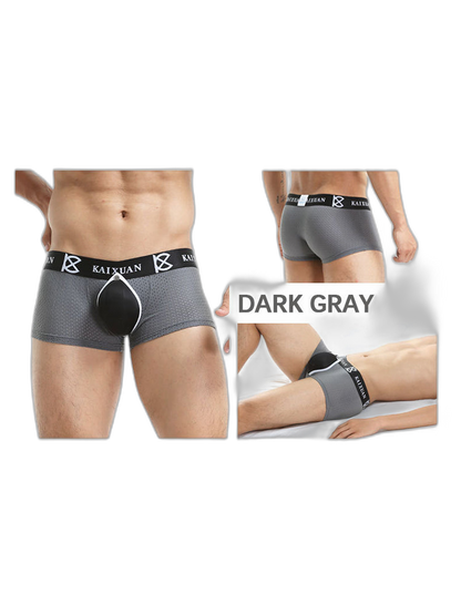 2-pack Men's Sexy Detachable Curled Cup Snap Hip Boxer Briefs