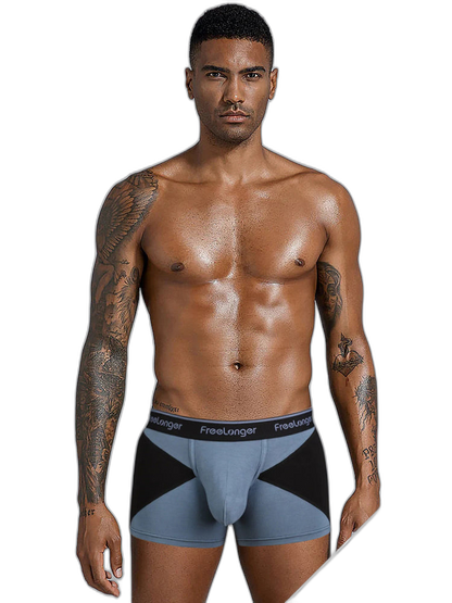 FreeLonger Men’s U convex Separate Support Pouch Trunks