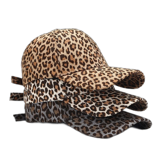 Adjustable Leopard Print Cap