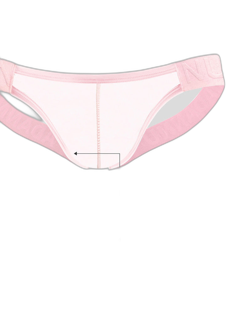 2 Pack Men's Sheer No-Waistband Jockstrap with Textured Pattern