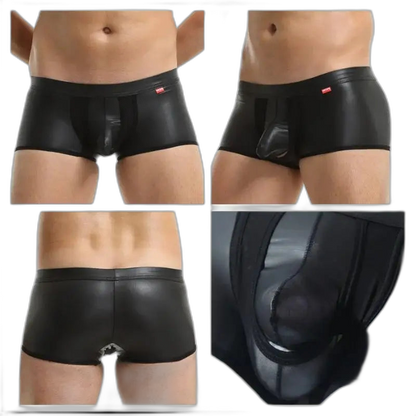 Kinky Transparent Leather Boxers