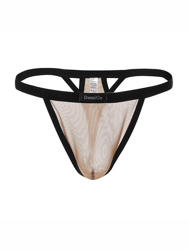 Men's Ice Silk Solid Color Thong