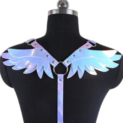 Holo Gothic Angelic Wings Harness