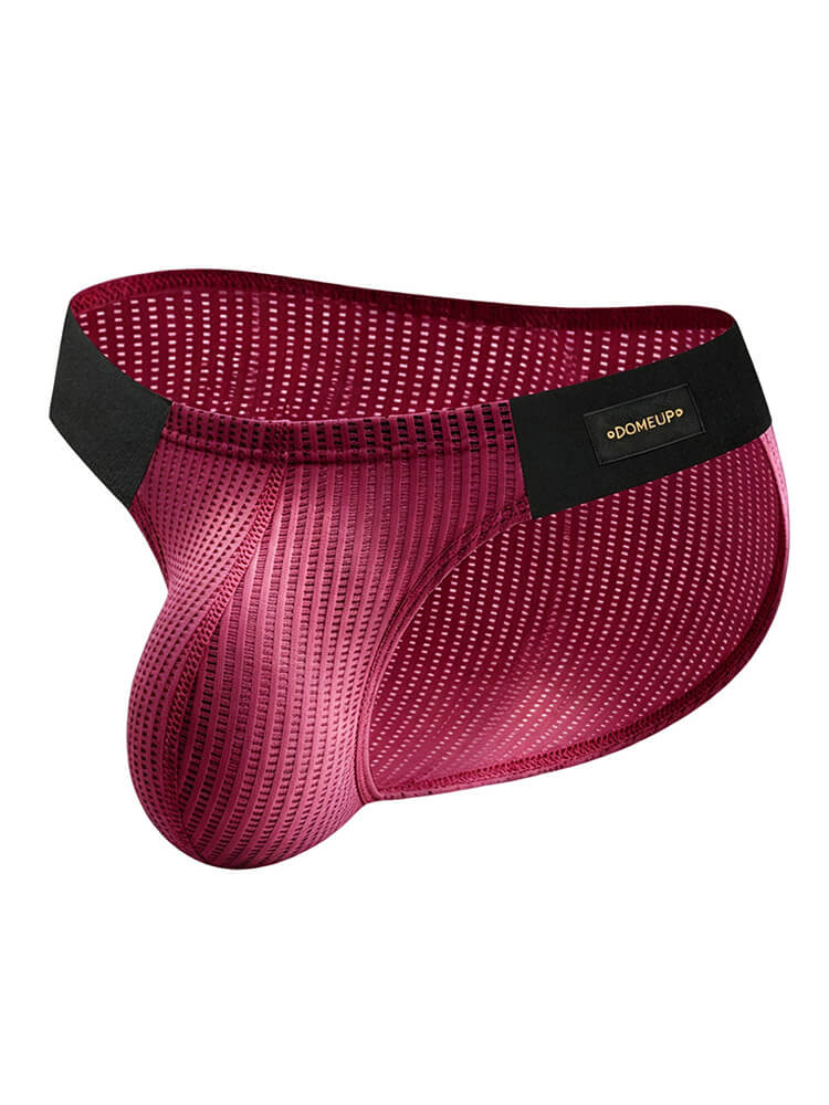Men's Sexy Low-Rise Colorblock U-Pouch Briefs