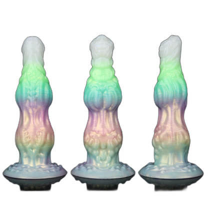 WistKnot – Glow-in-the-Dark Vibrating Dildo with Dog Knot Design