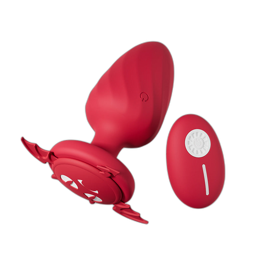 Puck - 12 Frequency Vibrating Butt Plug  - Remote Control Anal Plug - Anal Dilator - Soft Silicone Anal Toy