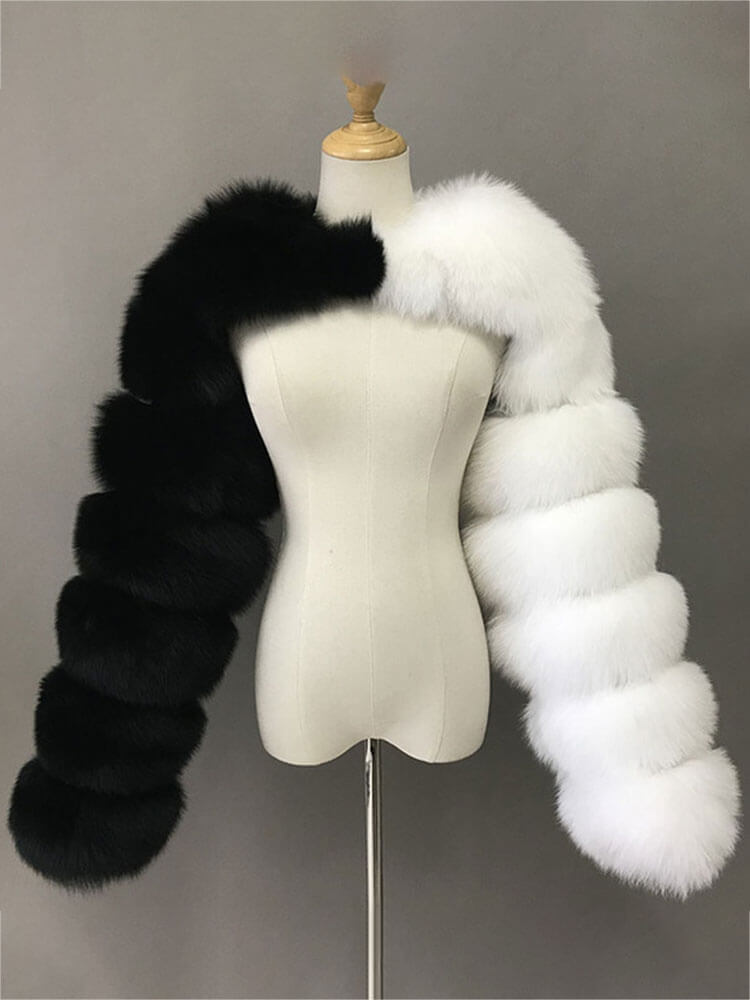 Men's Fashion Sexy Faux Fur Cropped Shawl