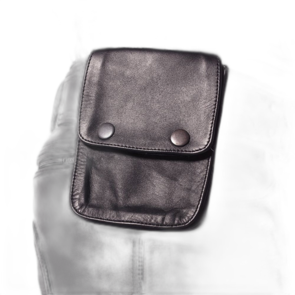 Prowler Red Leather Pouch Wallet Black