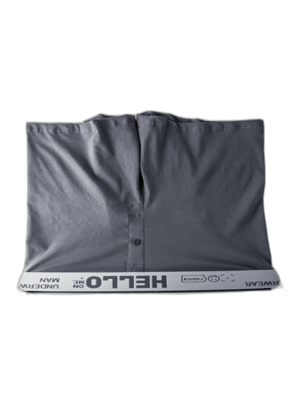 2 Pack Men’s Woven Cotton Boxer Shorts With Button Fly