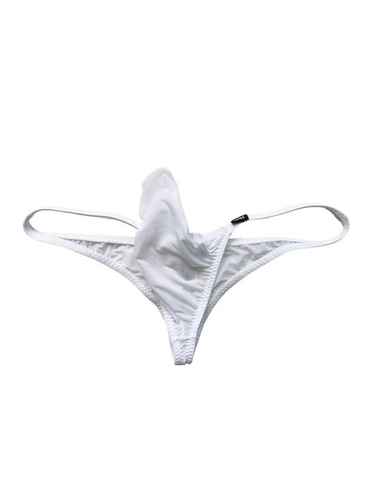 Men's Sexy Ice Silk Upward-Curving Pouch Thong