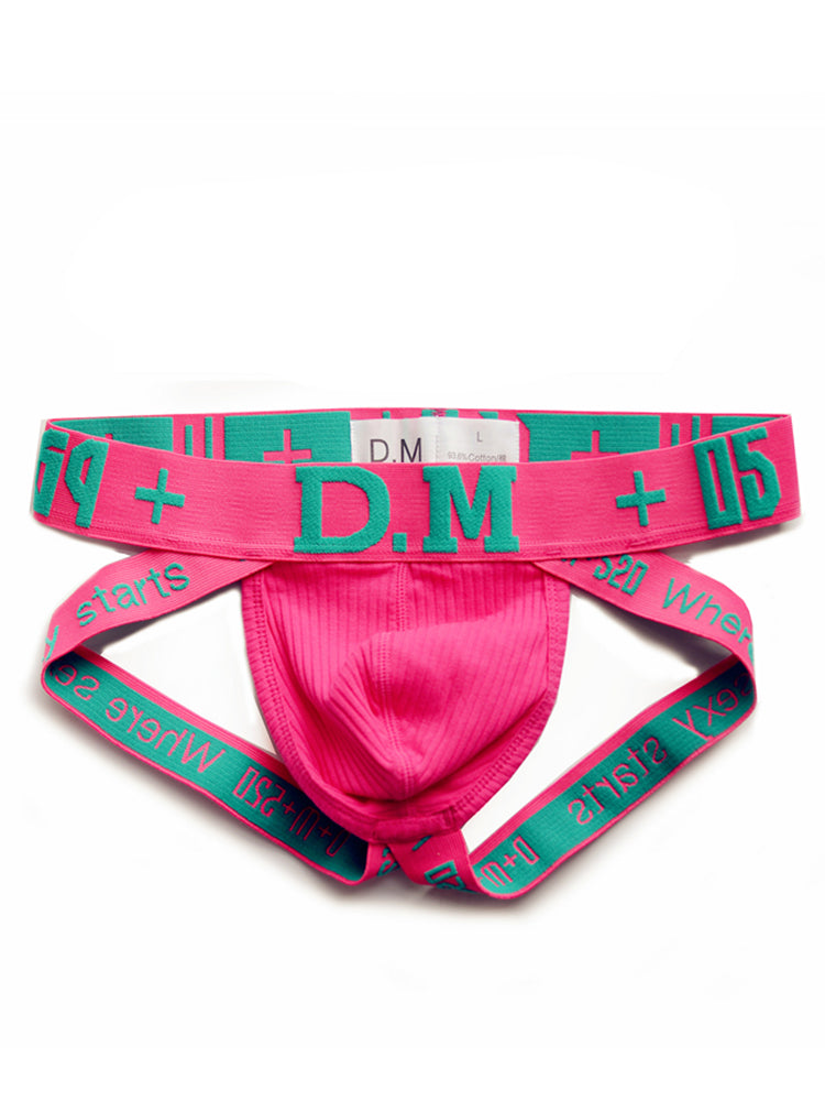 D.M Men's Low-Rise Cotton Comfortable Sexy Jockstrap