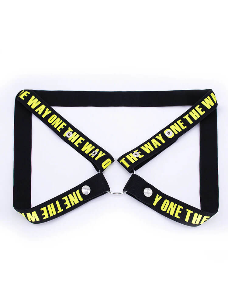 Men's Chastity Lock Elastic Auxiliary Belt