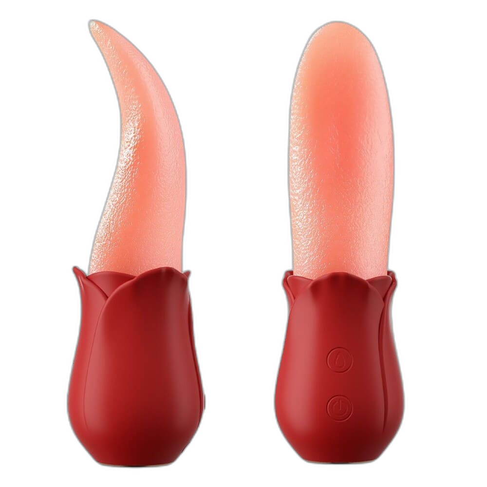 Ruby - Realistic Tongue Licking Vibrator - Clitoral & Nipple Stimulator