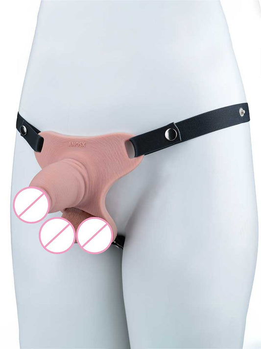 SM Simulated Penis Silicone Chastity Pants