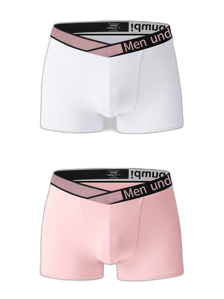 2 Pack Men's Modal Breathable U-Pouch Trunks