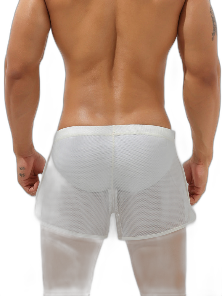 Men’s Sexy See Through Mesh Boxer Shorts