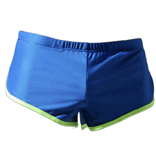 Mesh Shorts With Pouch Blue/Green