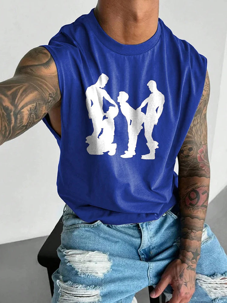 Men's LGBT Gay Pride Print Tank Top