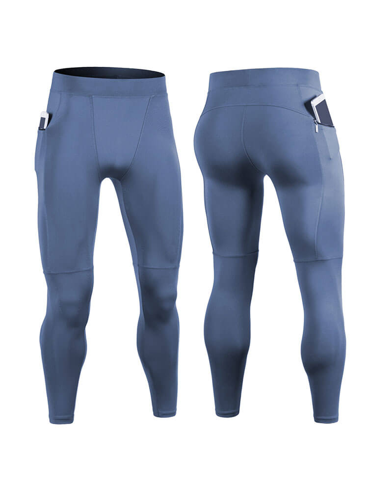 Men's Solid Color Quick-Drying Sports Tight Pants