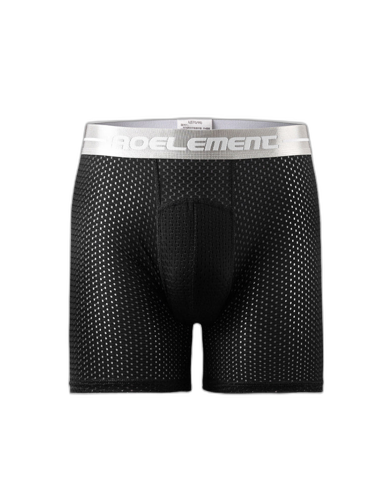 2 Pack Mesh Ice Silk Moisture Wicking Sport Boxer Underwear