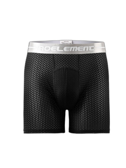 2 Pack Mesh Ice Silk Moisture Wicking Sport Boxer Underwear