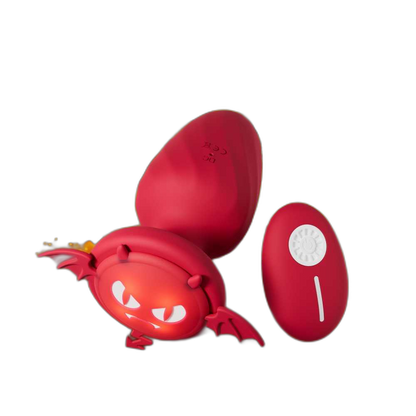 Puck - 12 Frequency Vibrating Butt Plug  - Remote Control Anal Plug - Anal Dilator - Soft Silicone Anal Toy
