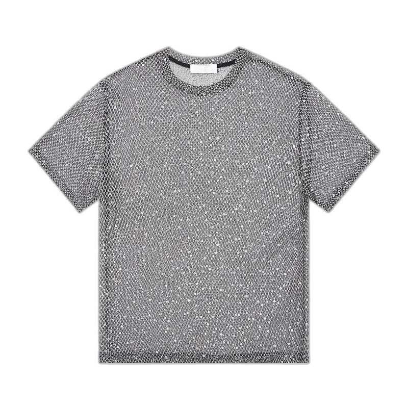 Sequin Mesh Tee