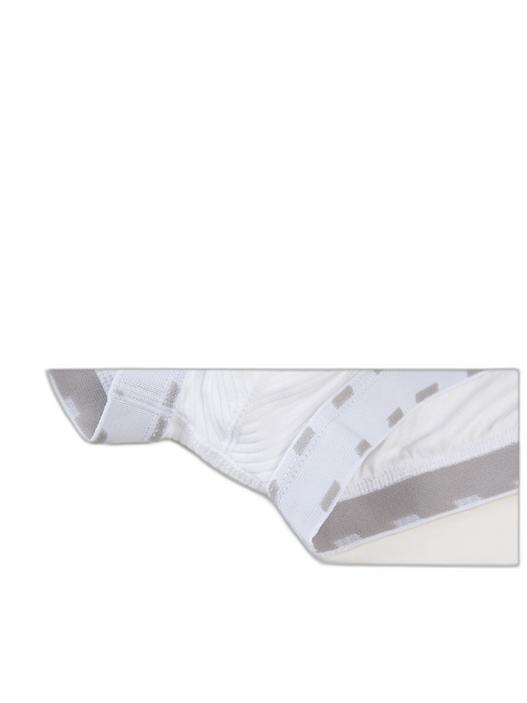 Men's Threaded Fabric Pouch Trunks With Fly