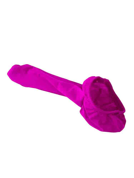 Solid Color Ice Silk Cock Sock