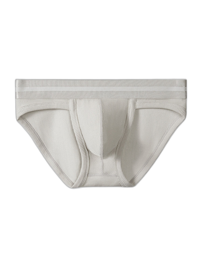 2 Pack Men's Waffle-Knit Cotton Separable Scrotum Support Briefs