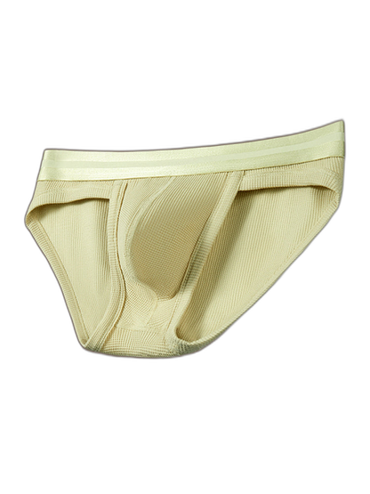 2 Pack Men's Waffle-Knit Cotton Separable Scrotum Support Briefs