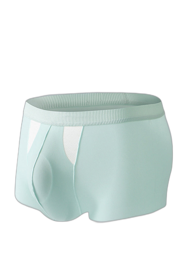 3 Pack Split-Support Men's Trunks- Breathable & Bulge-Enhancing