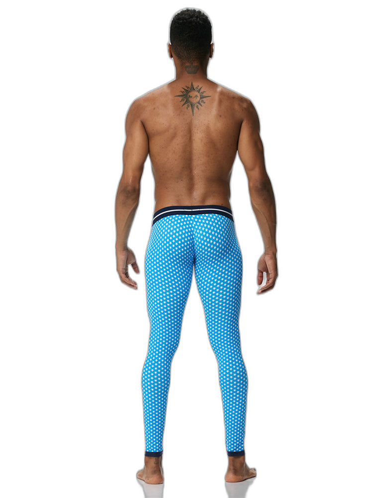 Men's Star Print Cotton Thermal Pants
