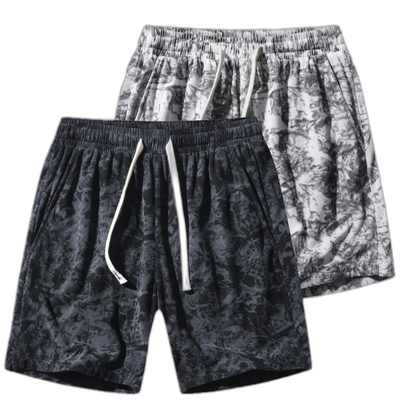 Washed Camo Corduroy Shorts