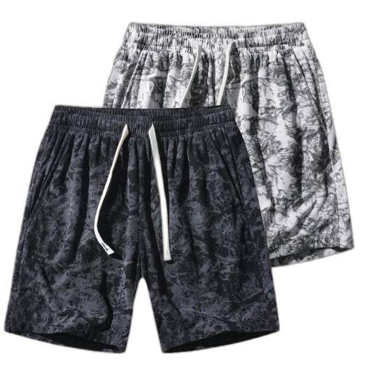 Washed Camo Corduroy Shorts