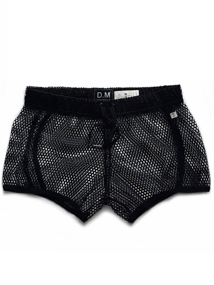 D.M Sexy Mesh Breathable Home Boxer Shorts