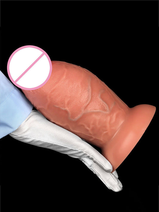 Huge Realistic Silicone Suction Cup Dildo Plug