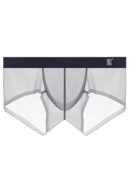 Men's Transparent Sexy Ice Silk Seamless Boxer Briefs