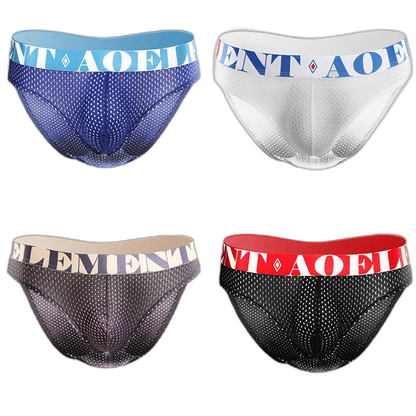 4 Pack Men's Cool Down U Convex Pouch Briefs