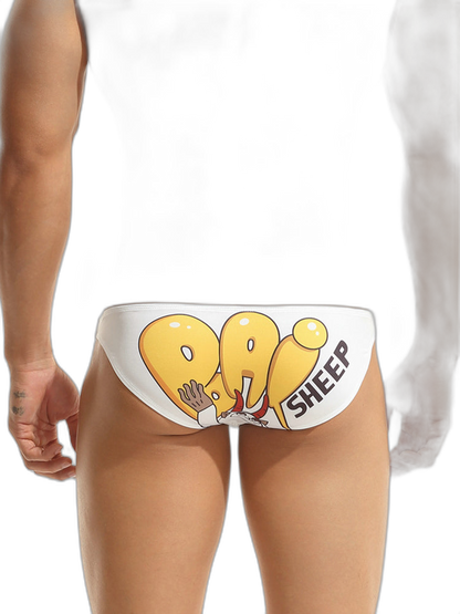 Men’s Cartoon Low-Rise Briefs