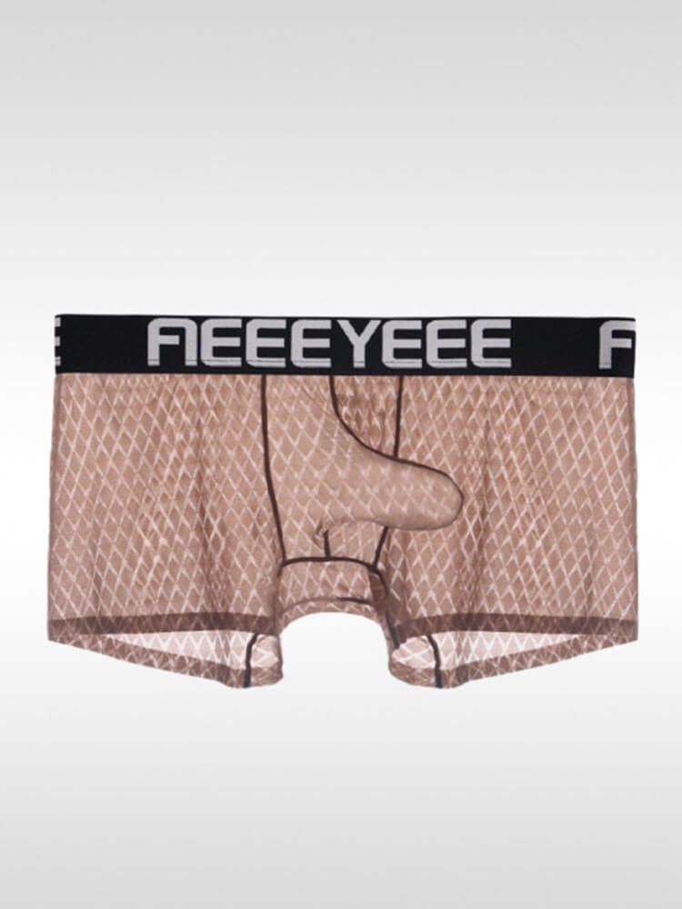 Men's Sexy Elephant Trunk Pouch Ice Silk Boxer Briefs