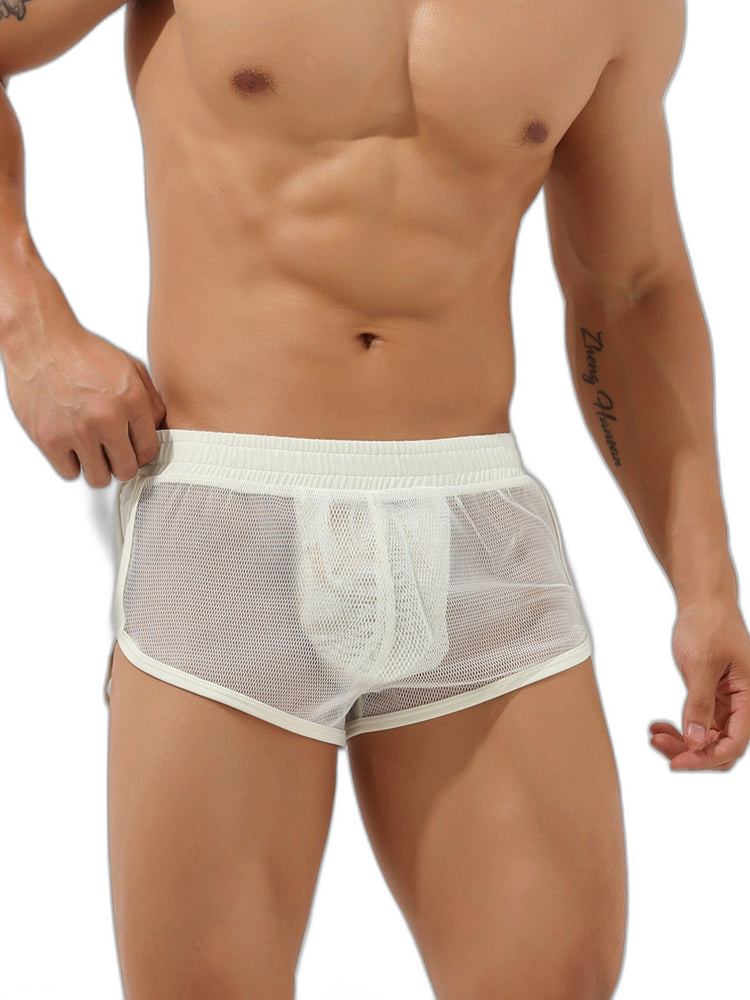 Men’s Sexy See Through Mesh Boxer Shorts