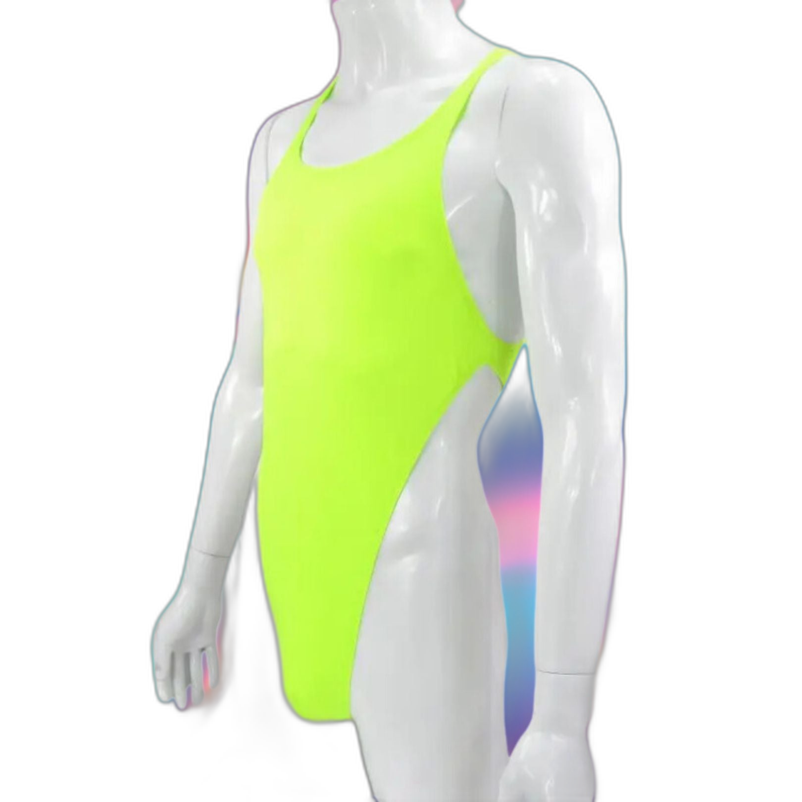 Bright Lights Big Package Men's Neon Bodysuit