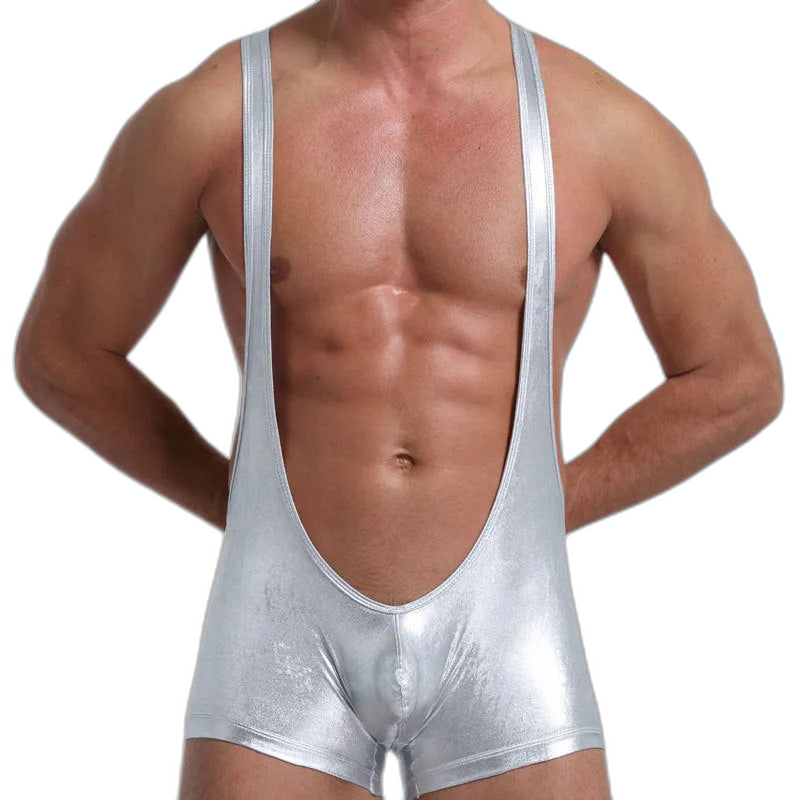 Metallic Glossy Wrestling Singlet