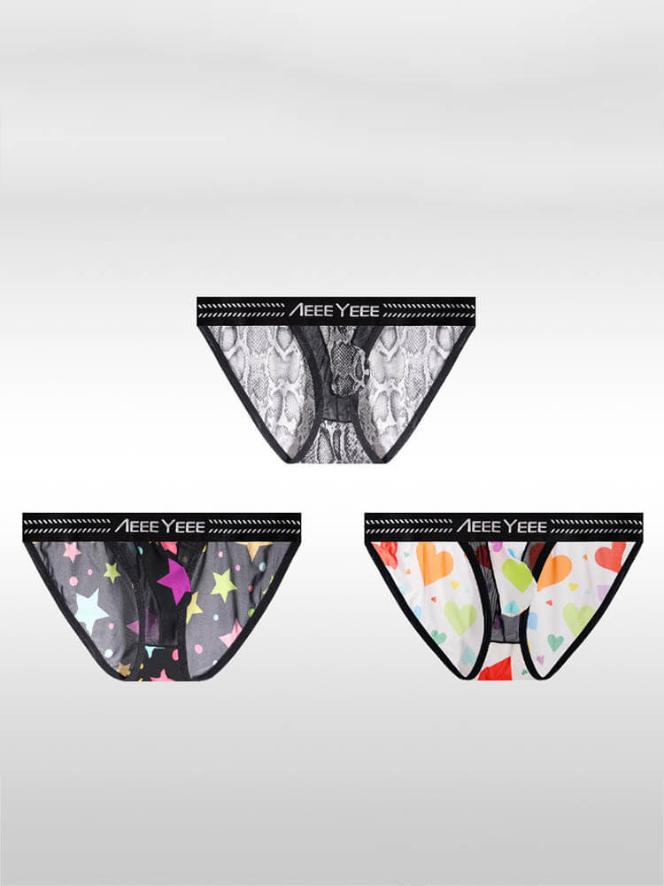 Men's Ultra-Thin Printed Full Coverage Briefs