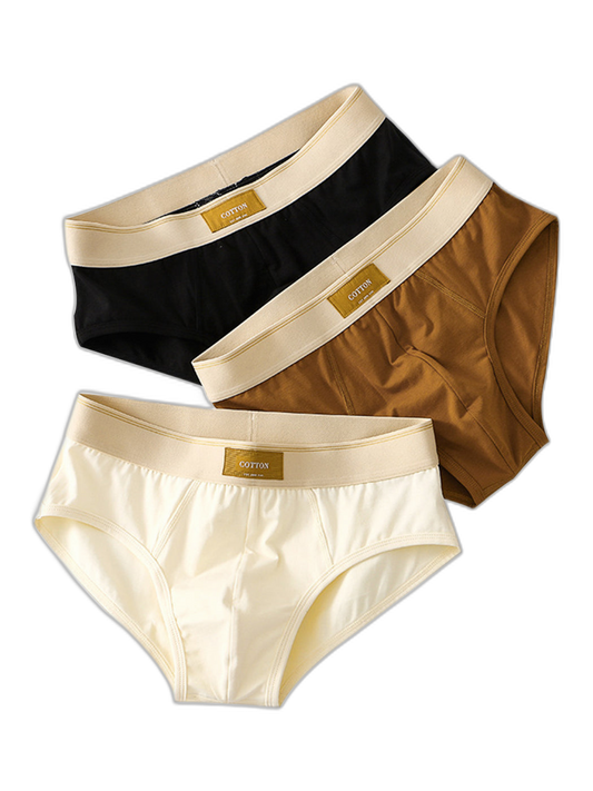 3 Pack Men’ Breathable Stretch-Cotton Briefs