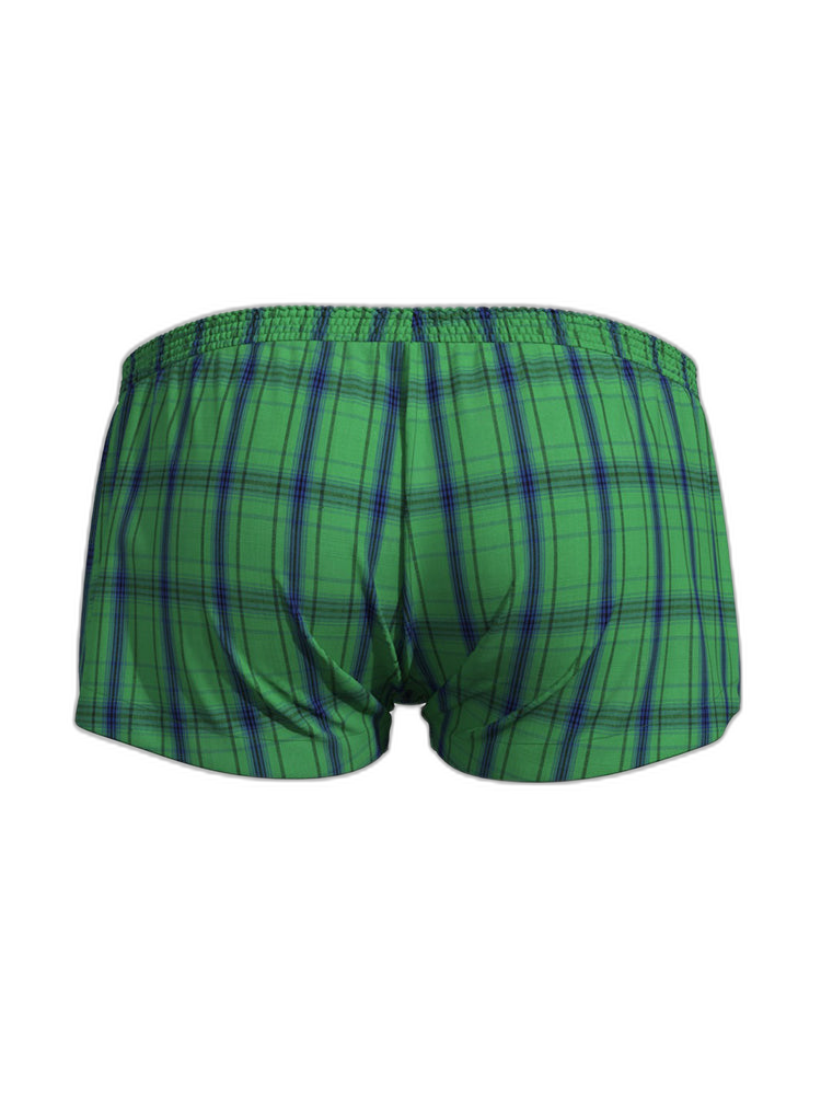 2 Pack Men's Supportive Large Pouch Odor-Resistant Antibacterial Seamless Boxer Shorts
