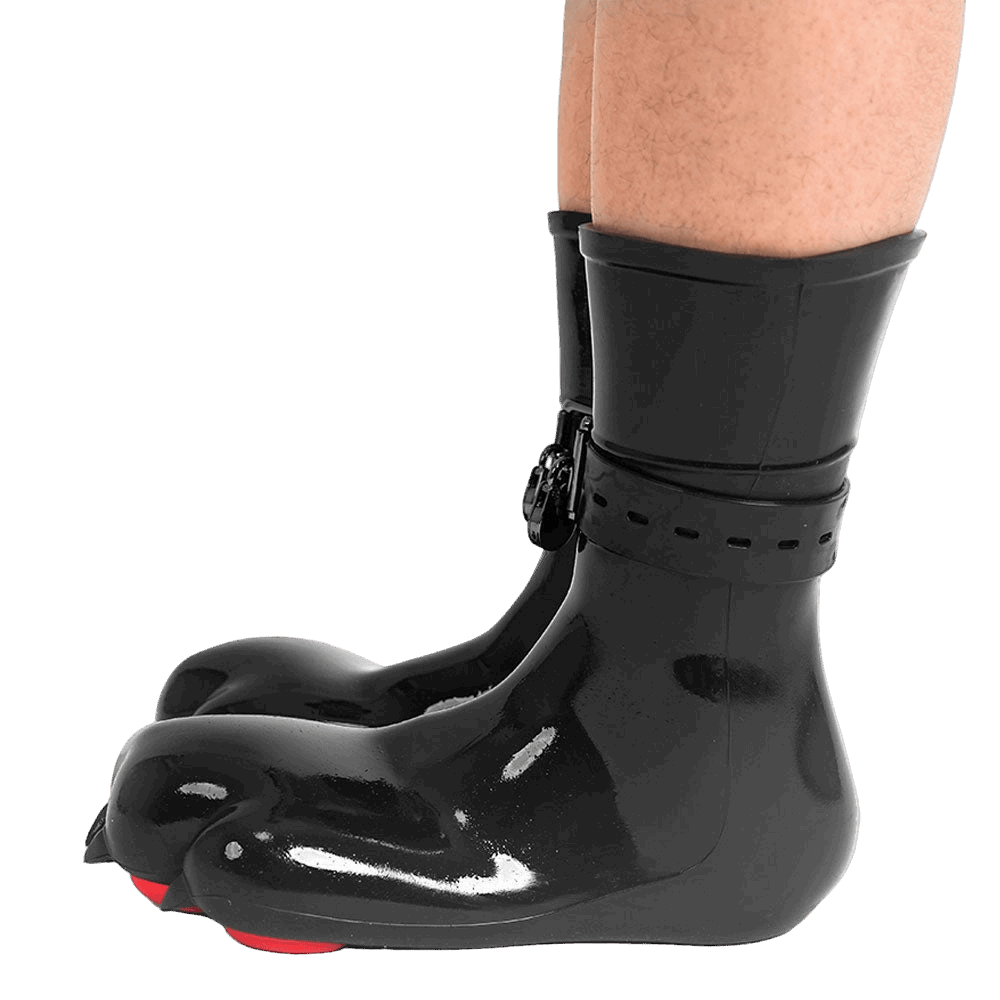 Furrjoi Silicone Canine Paw feet with Bindings Red