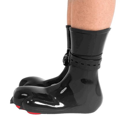 Furrjoi Silicone Canine Paw feet with Bindings Red