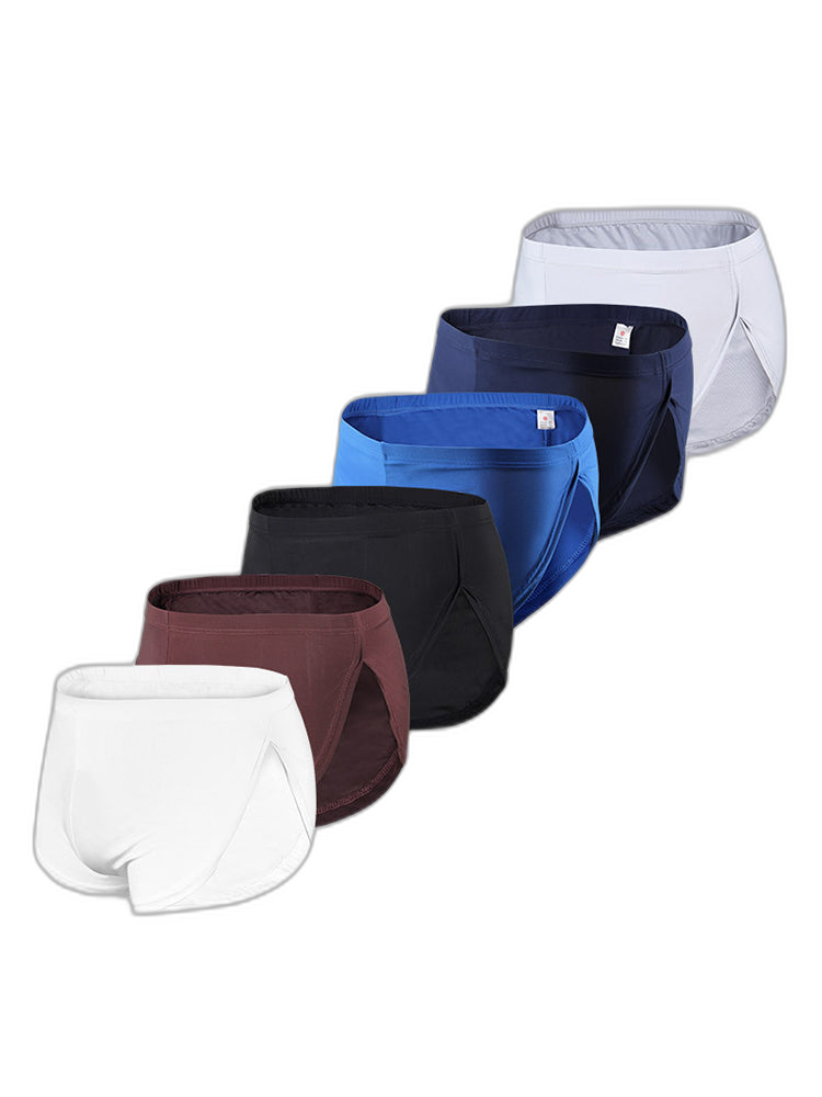 4 Pack Men’s Sexy High Vent Boxer Shorts